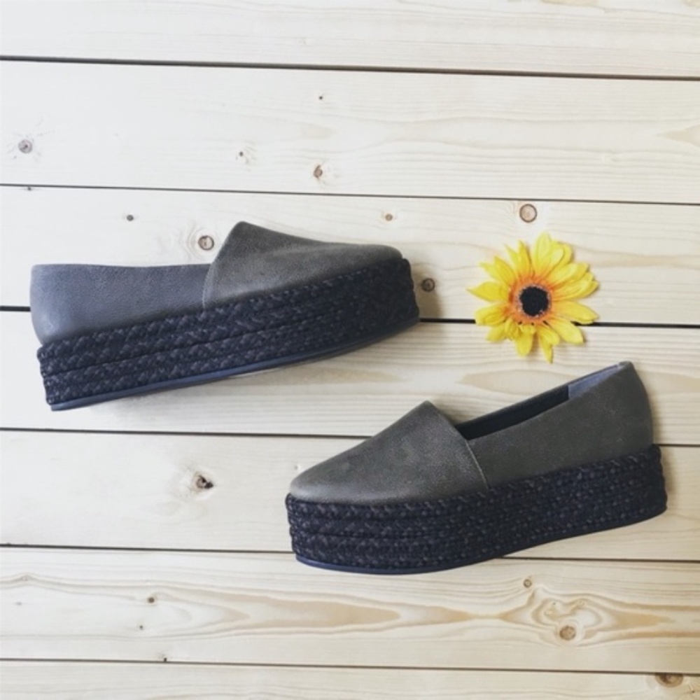 All Saints Bora Plantform Espadrilles NEW